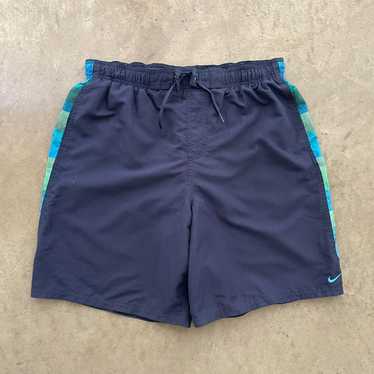 Nike Nike Blue and Green Swim Shorts - image 1