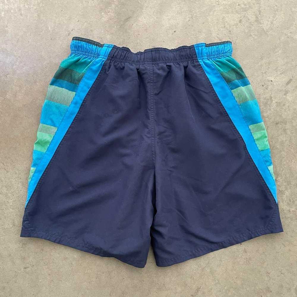 Nike Nike Blue and Green Swim Shorts - image 2