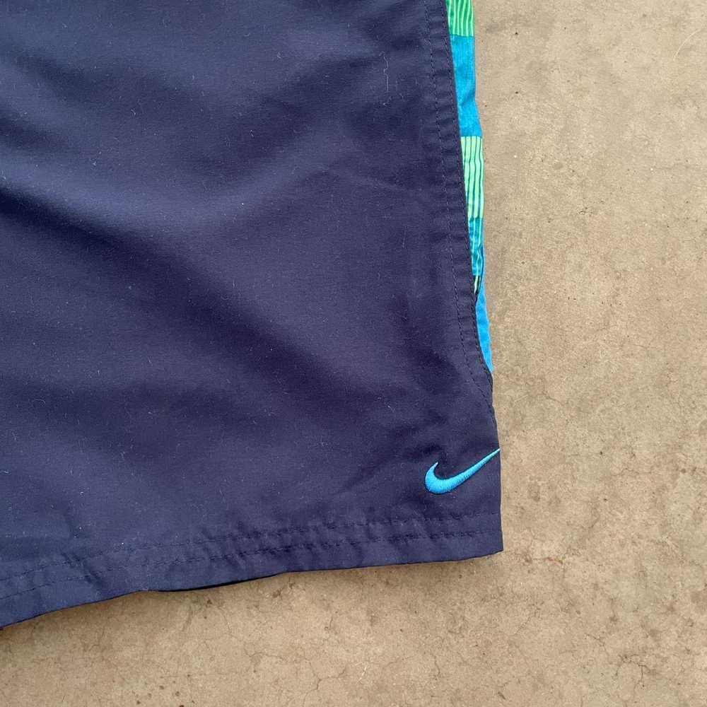 Nike Nike Blue and Green Swim Shorts - image 3