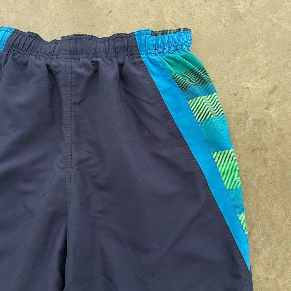 Nike Nike Blue and Green Swim Shorts - image 4