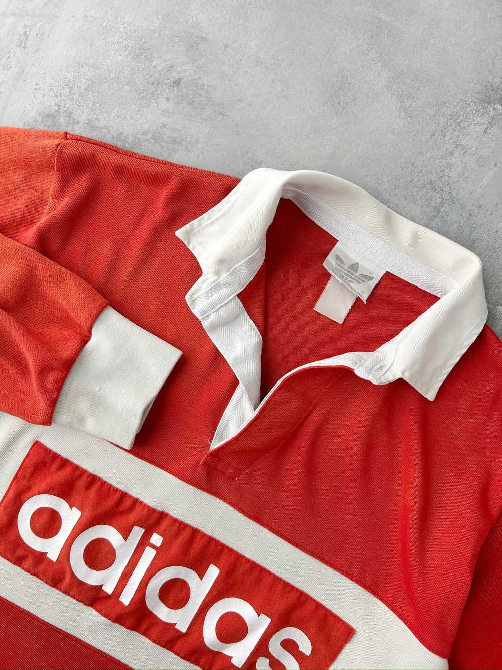 Adidas Rugby Shirt 80's - Medium / Large - image 2