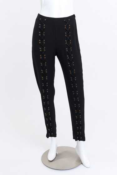 MOSCHINO Lace Up Cigarette Pants