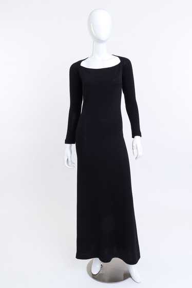 ST. JOHN 2007 F/W Slinky Knit Plunge Back Dress