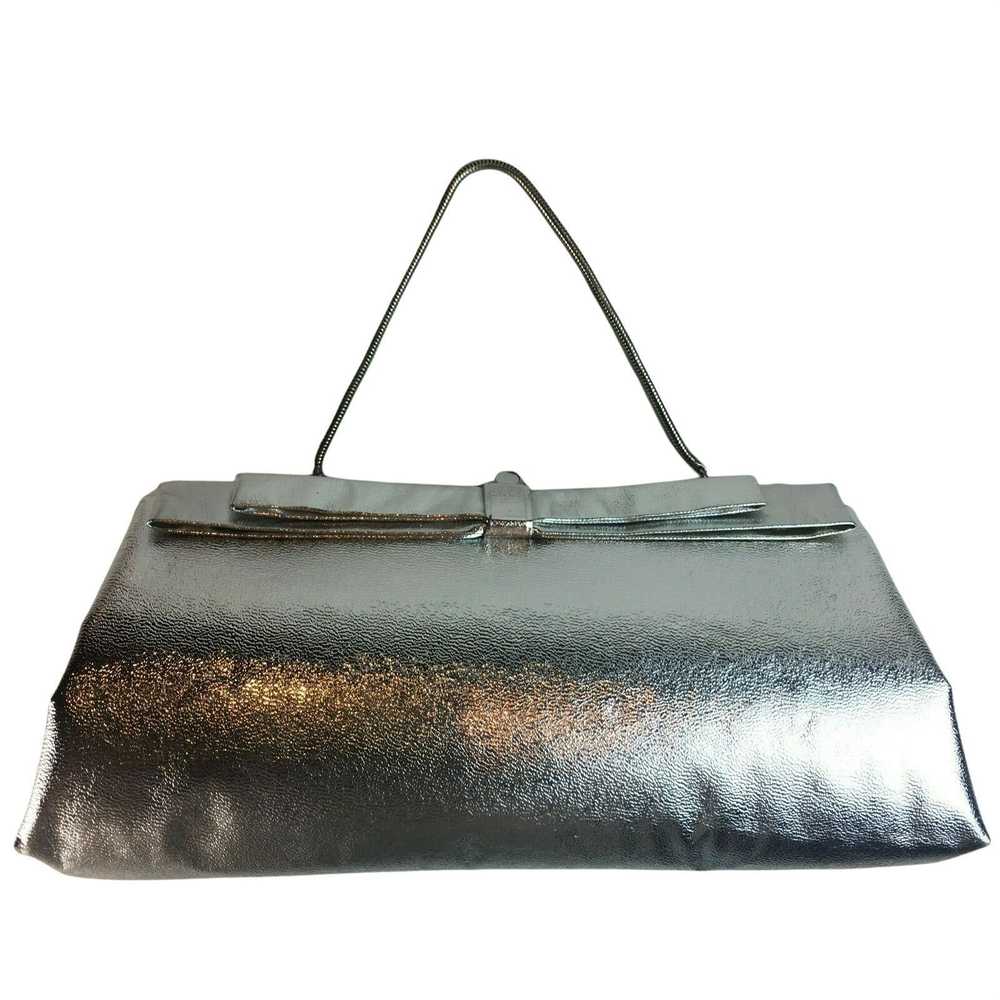 Other Vintage Silver Evening Purse Metalic Handba… - image 1