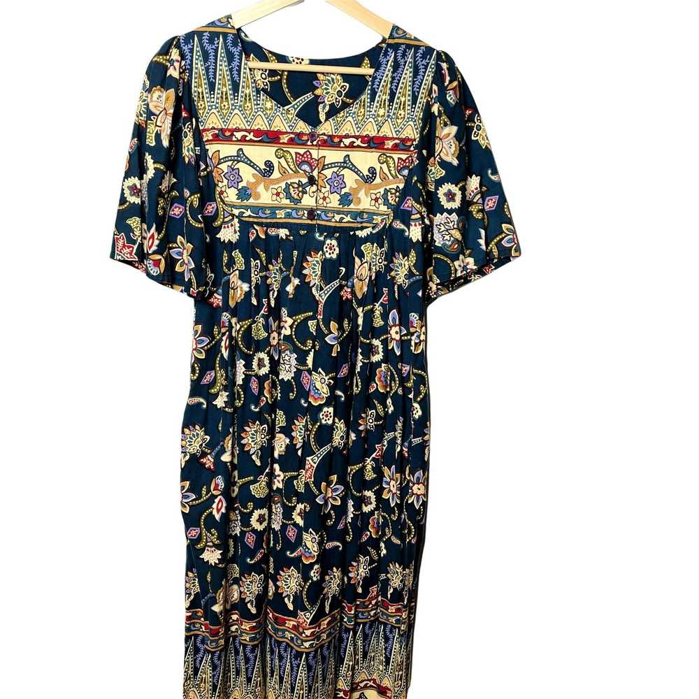 Other Womens Midi Floral Prairie Dress Vintage Ha… - image 1