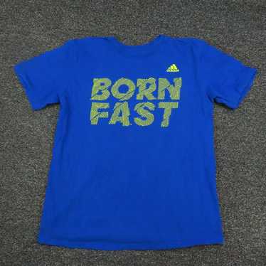 Adidas Adidas Shirt Adult Large Blue Born Fast Sh… - image 1