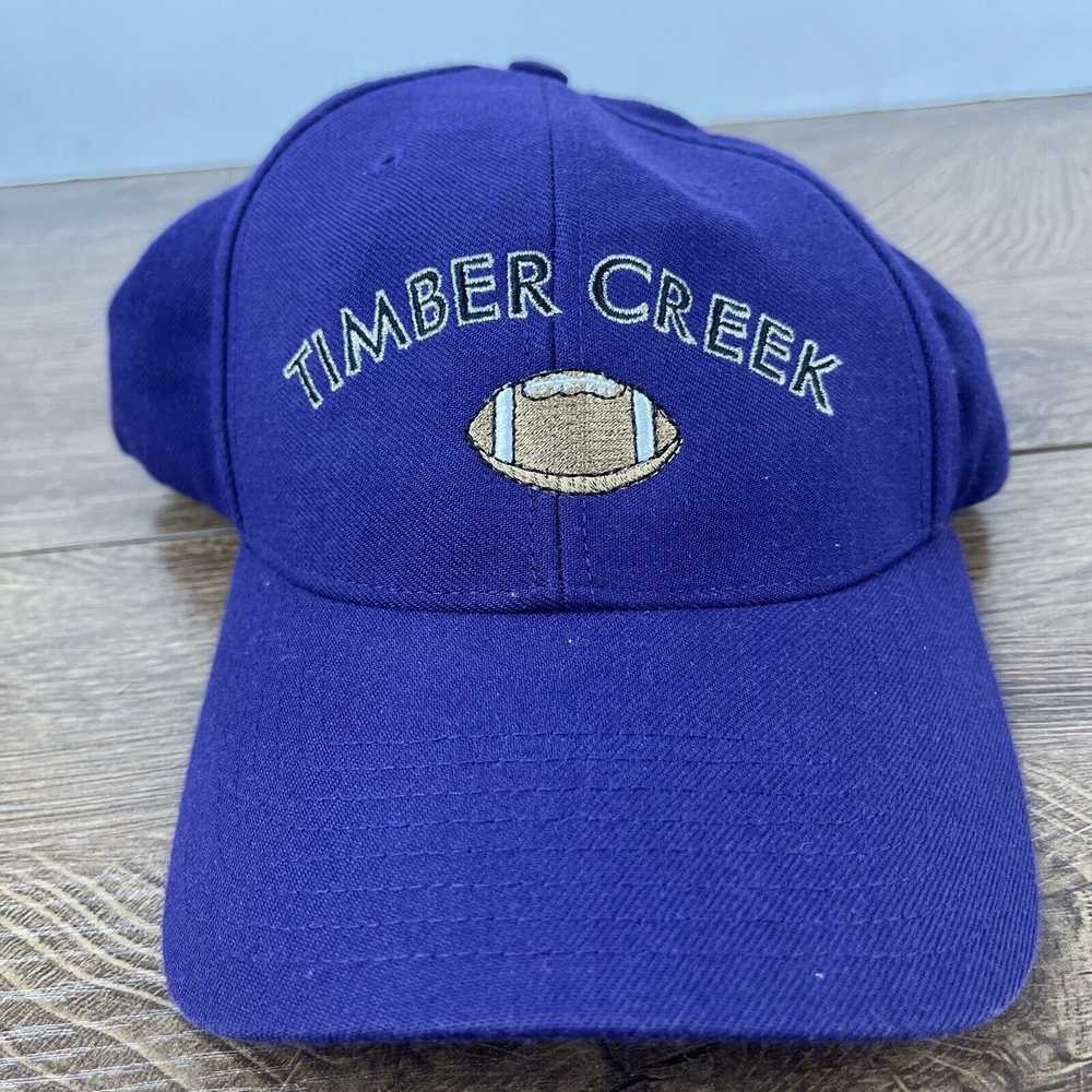 Other Timber Creek Football Hat Purple Hat Adjust… - image 2