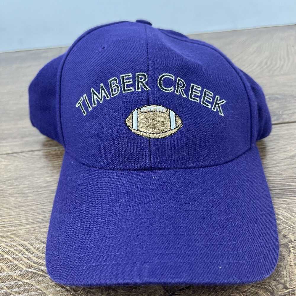 Other Timber Creek Football Hat Purple Hat Adjust… - image 4