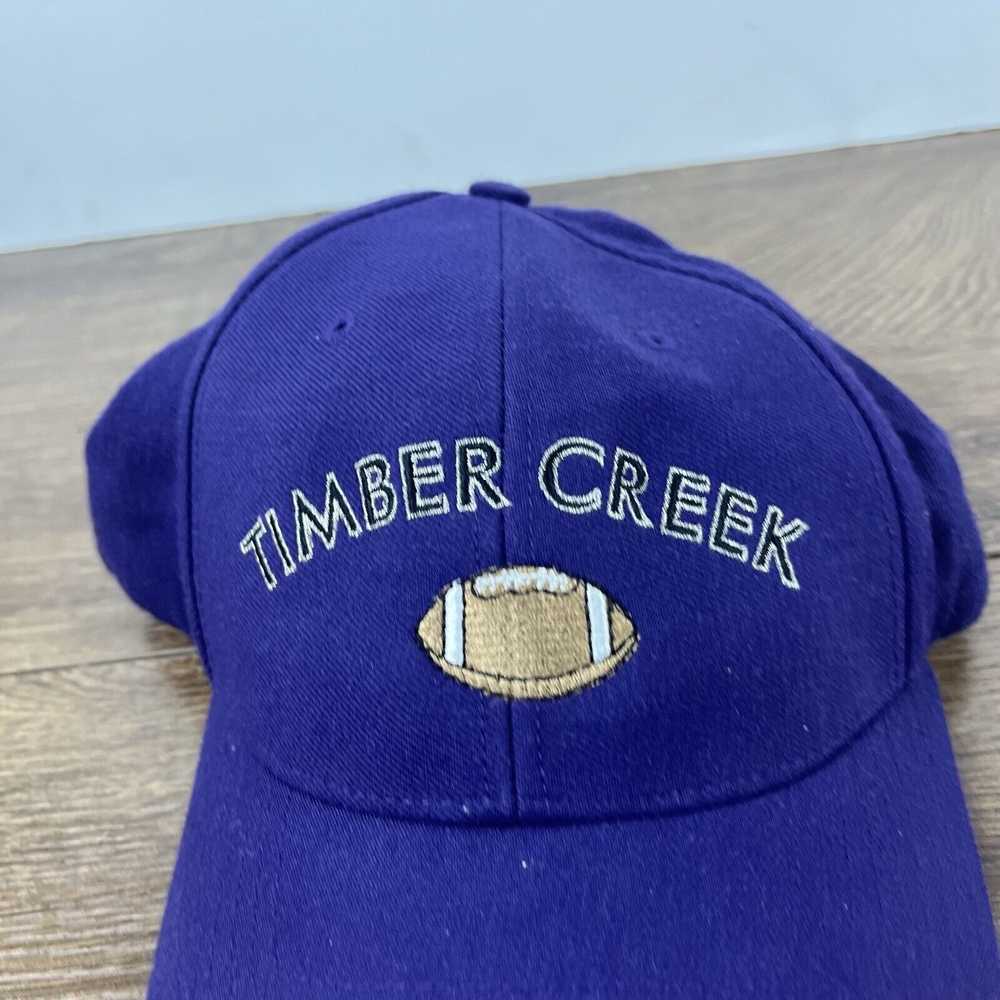 Other Timber Creek Football Hat Purple Hat Adjust… - image 6