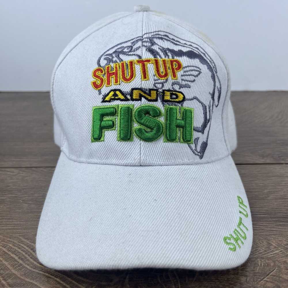 Other Shut Up and Fish Hat Shut Up Fish White Hat… - image 3