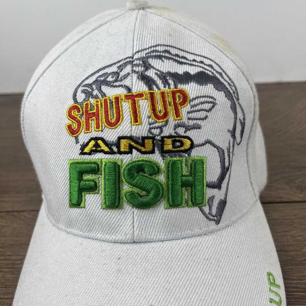 Other Shut Up and Fish Hat Shut Up Fish White Hat… - image 6