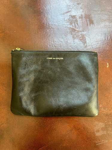 COMME DES GARÇONS Black Leather Pouch | Used,…