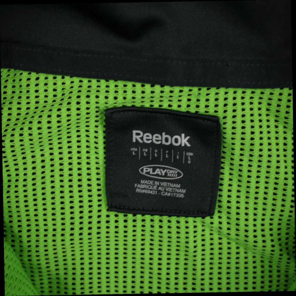 Reebok Gray and Green Full Zip Long Sleeve Mock N… - image 8