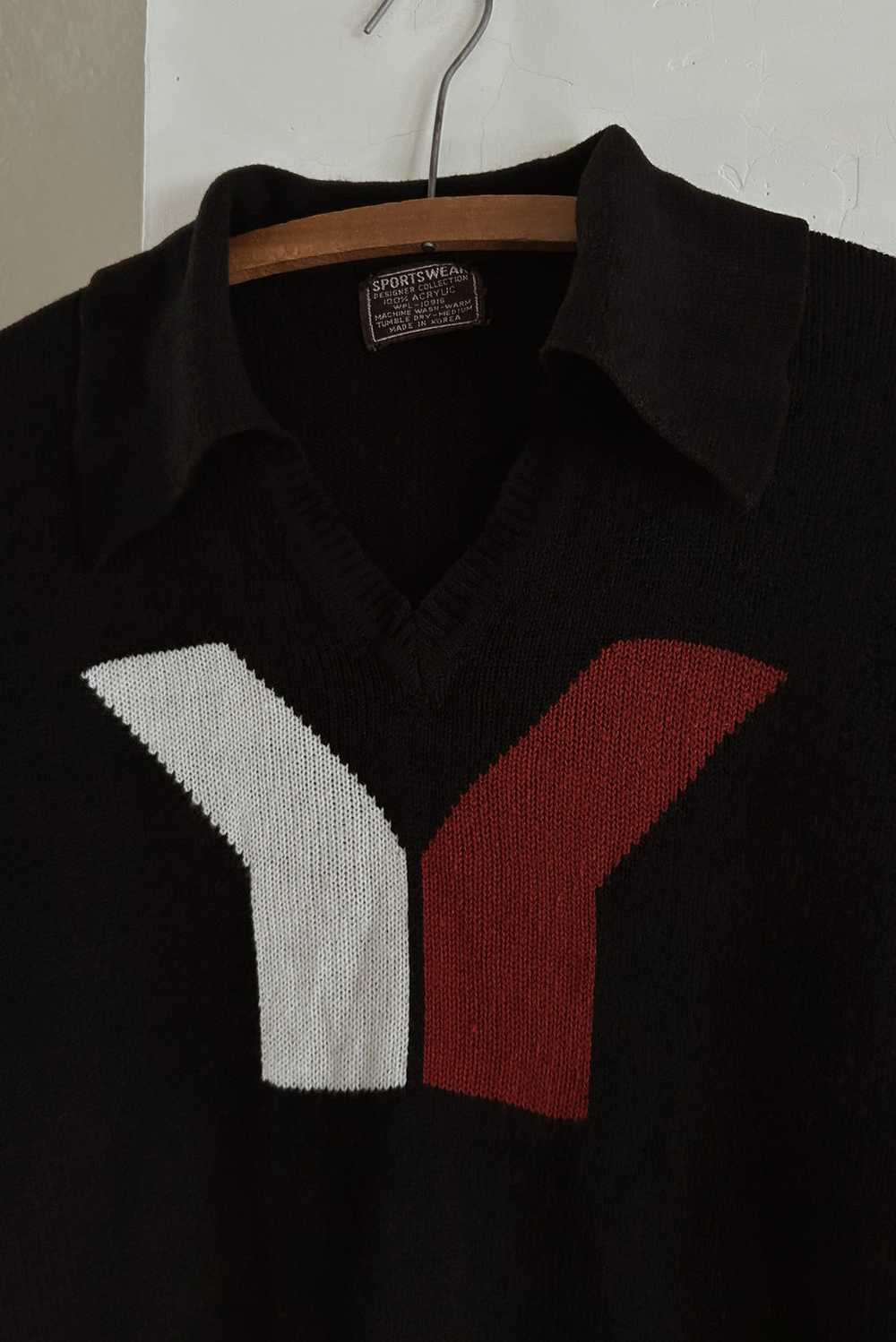 1970's COLLARED KNIT JUMPER - image 3