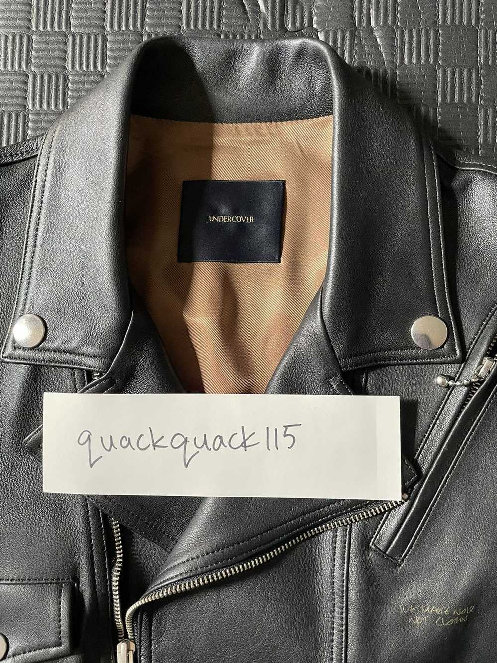 Undercover Undercover Black Leather Blouson S/S '… - image 5