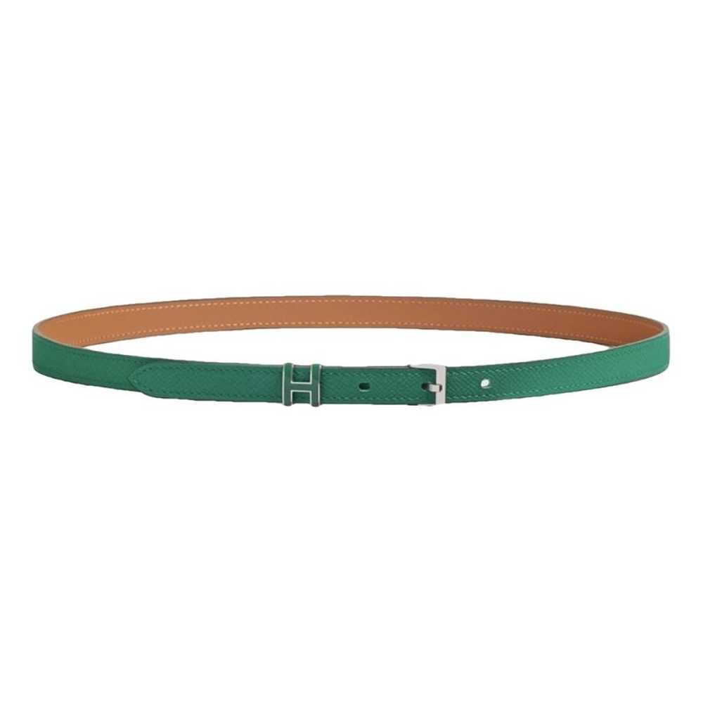 Hermès H leather belt - image 1