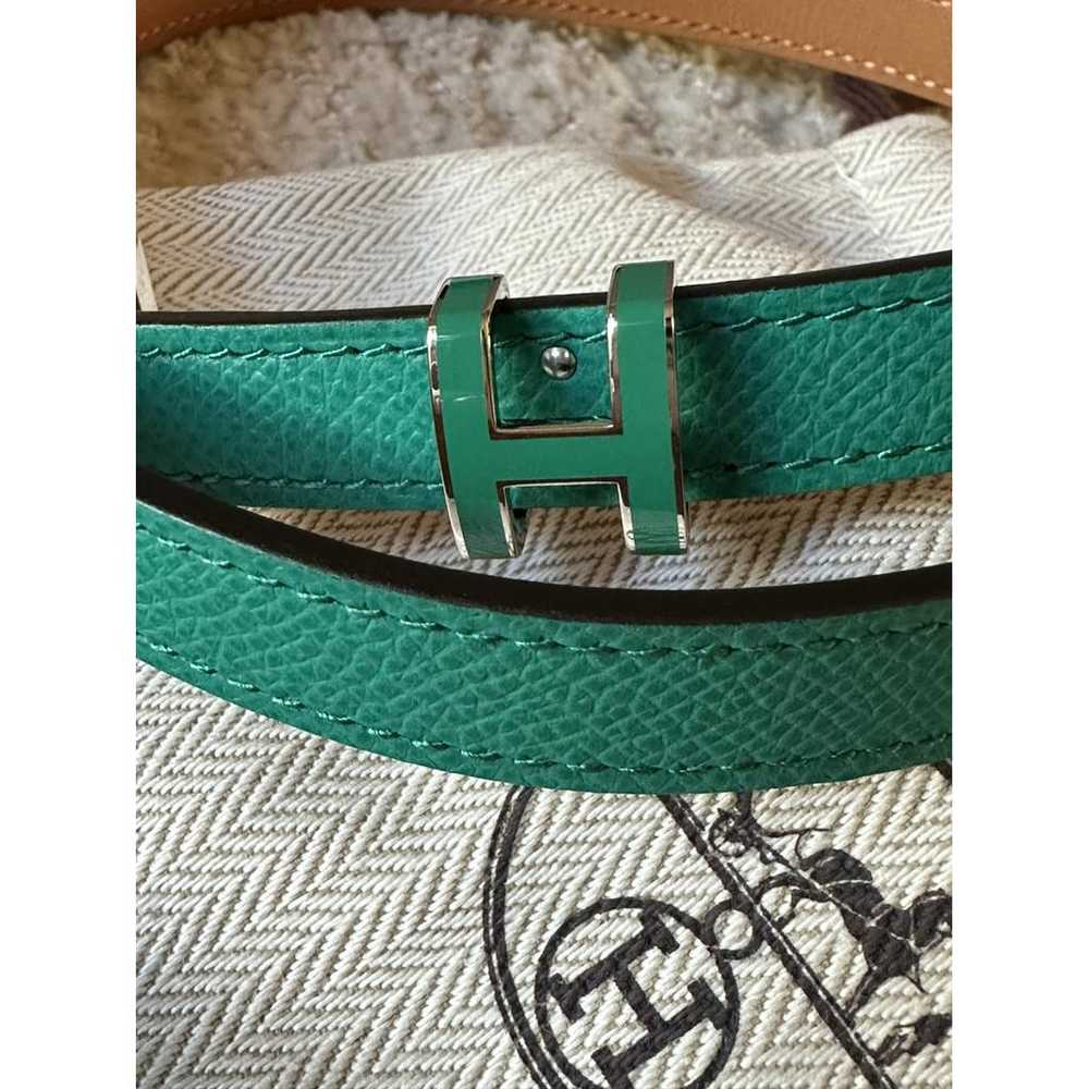 Hermès H leather belt - image 2