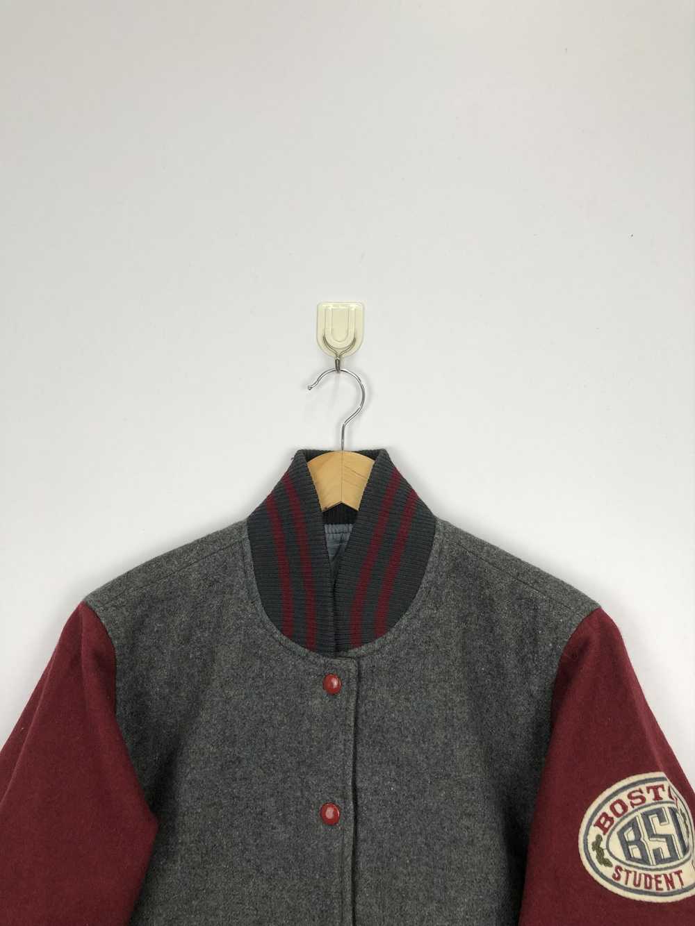 Boston × Varsity Jacket × Vintage Vintage 90s Bos… - image 2