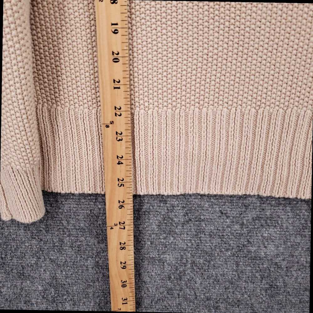 Lucky Brand Soft Beige V Neck Slit Pullover Long … - image 3