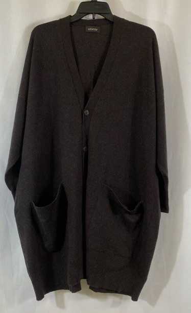 Eskandar Men's Brown Long Cardigan XXL