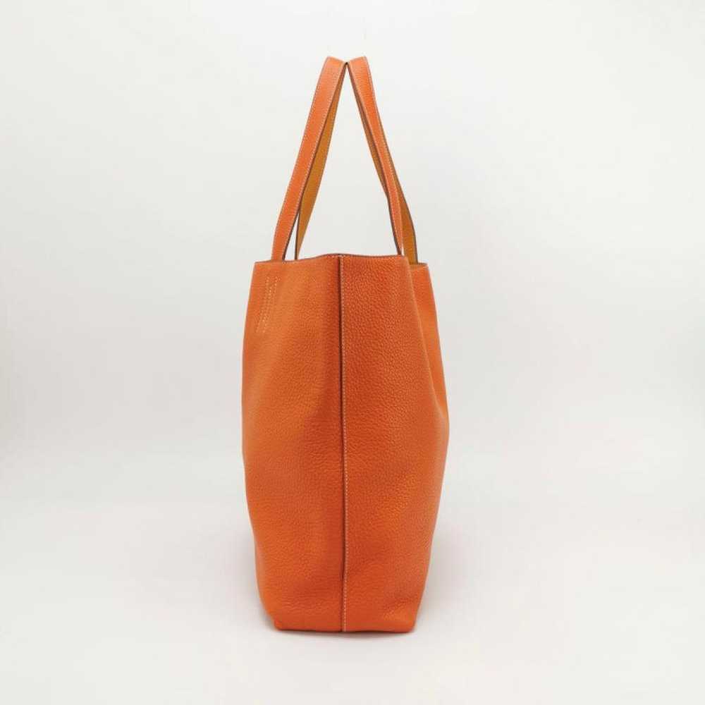 Hermès Double sens leather tote - image 2