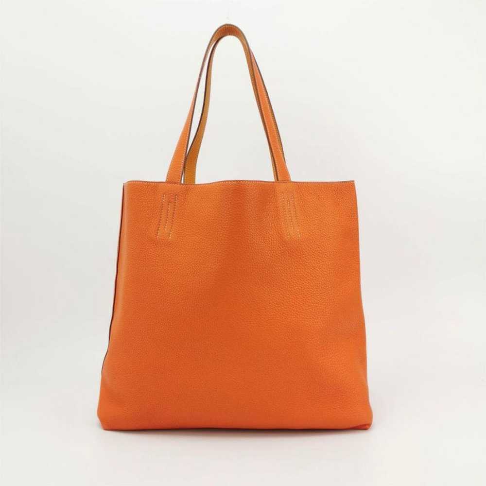 Hermès Double sens leather tote - image 3