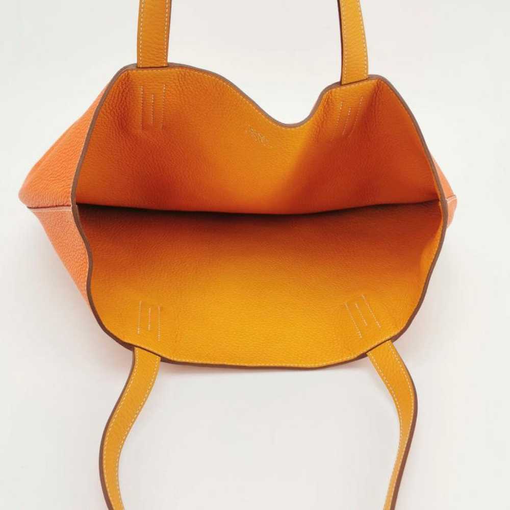 Hermès Double sens leather tote - image 4