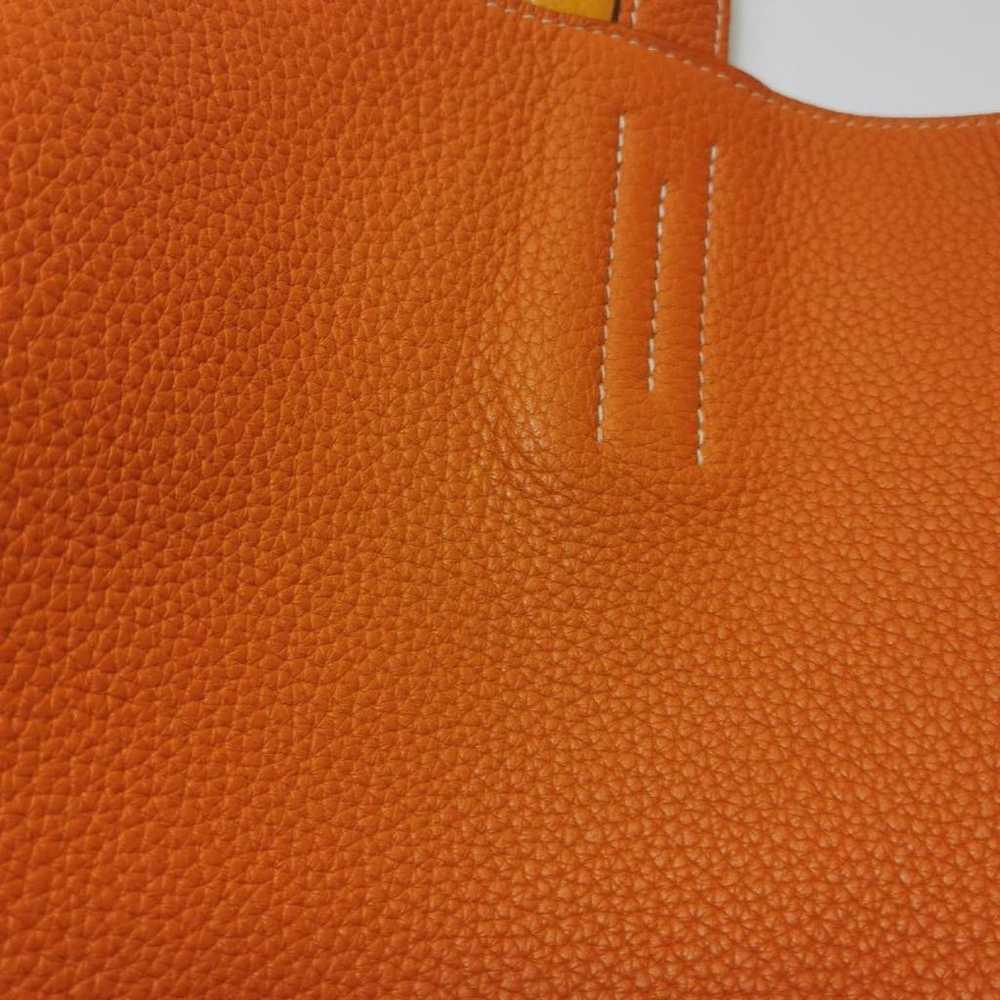 Hermès Double sens leather tote - image 6