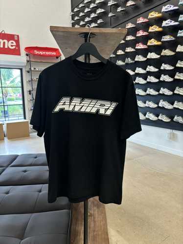 Amiri × Designer × Streetwear AMIRI Logo Tee In Bl