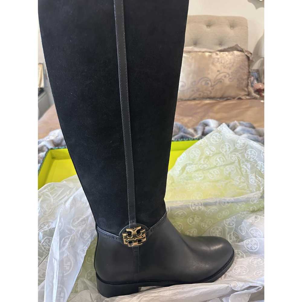 Tory Burch Leather riding boots - image 9