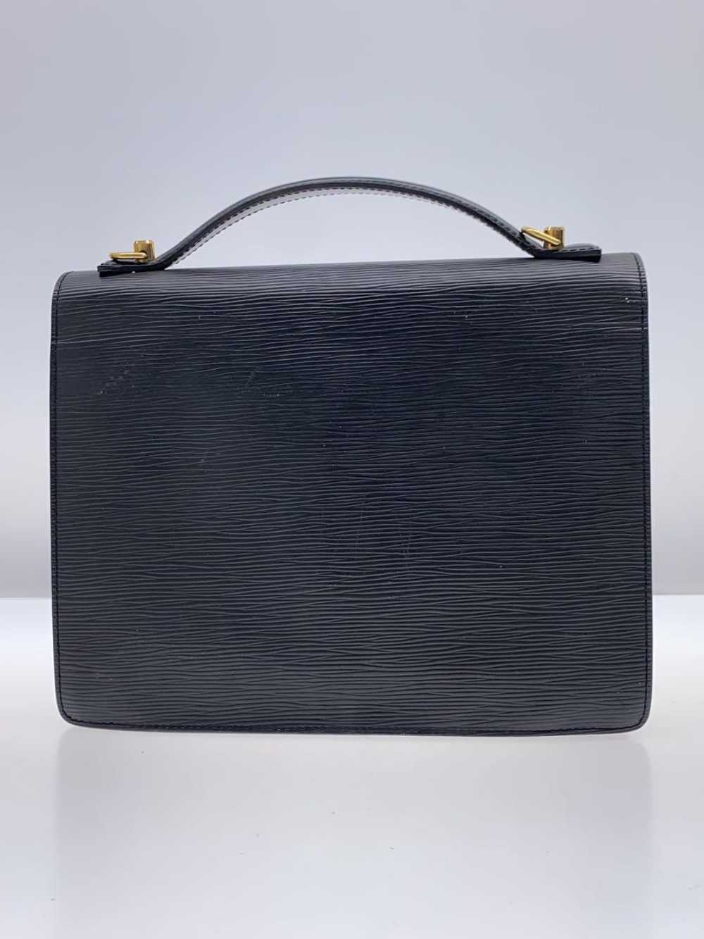 LOUIS VUITTON Handbag Monceau Epi Black M52122 Us… - image 3