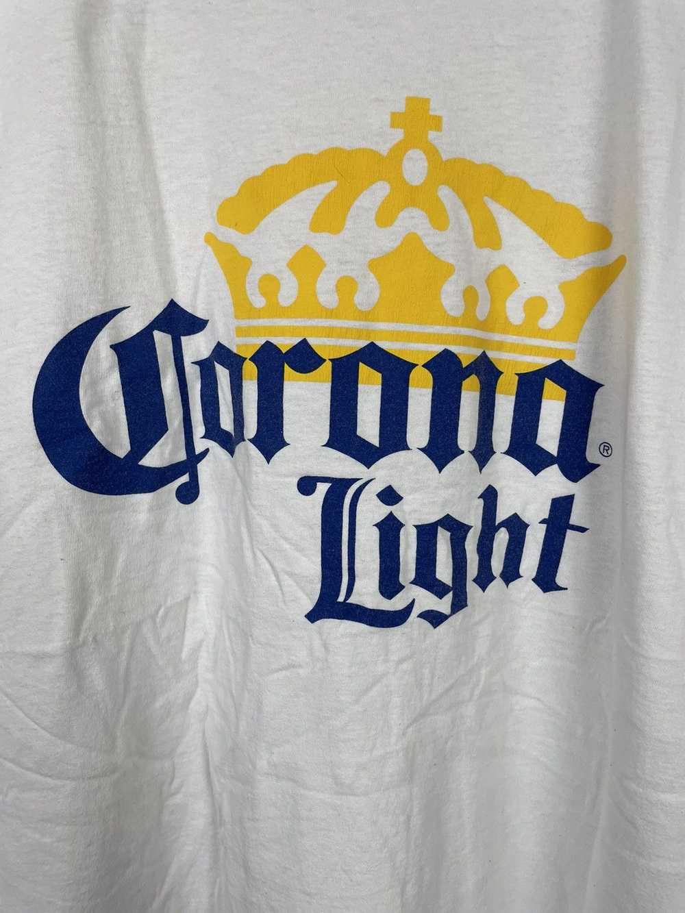 Corona × Tee × Vintage Vintage Corona Light White… - image 3