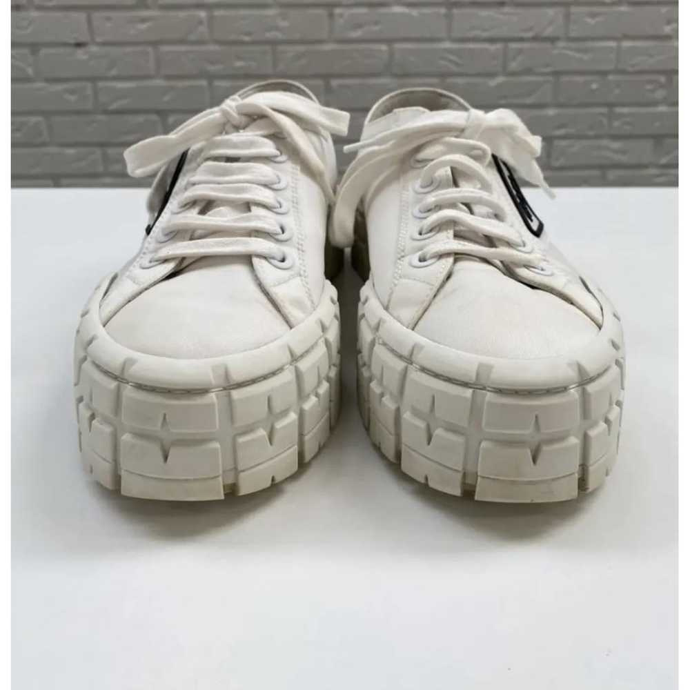 Prada Double Wheel leather trainers - image 5