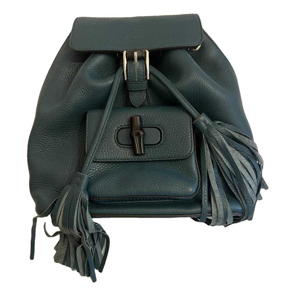 Gucci Bamboo Tassel leather backpack - image 1