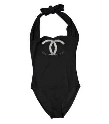 水着・ラッシュガード CHANEL Vintage Swimsuit CHANEL Vintage CC Logo Swimsuit Bikini Separate Swimwear