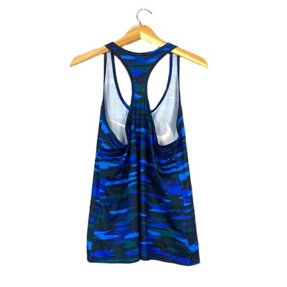 Women's Blue Camo The Nike Tee Tank Top L - image 2