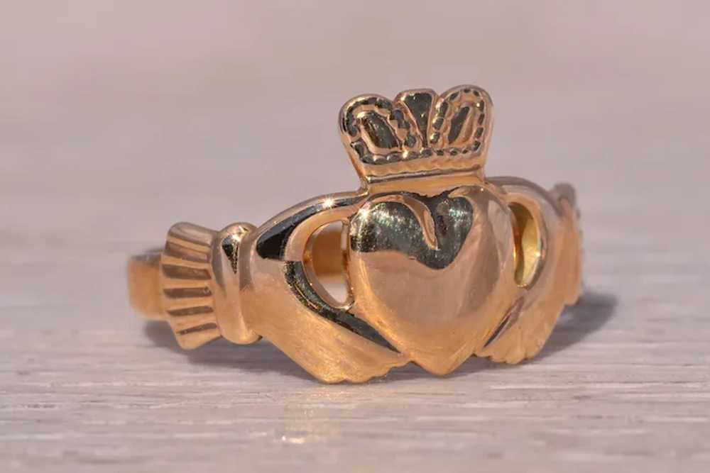 Signed Solvar Ring in Yellow Gold - image 5