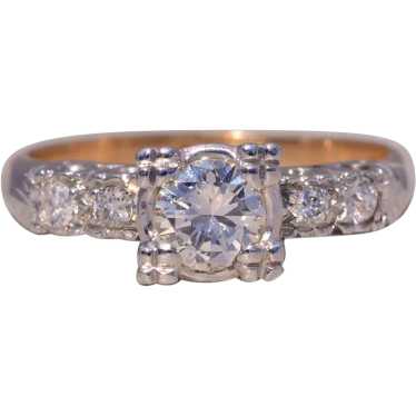 Antique Natural Diamond Engagement Ring