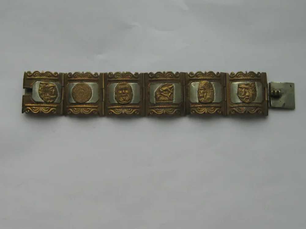 Vintage Mexico Taxco Mexican Realist Faces Sterli… - image 3