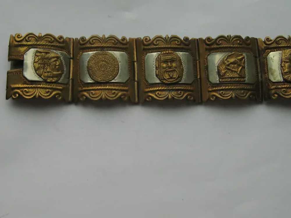 Vintage Mexico Taxco Mexican Realist Faces Sterli… - image 4