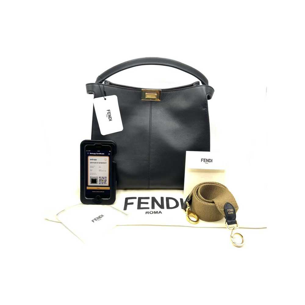 Fendi Peekaboo X-Lite leather handbag - image 2