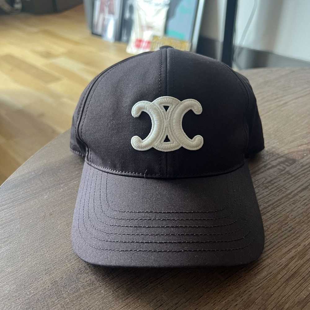 Celine Celine cc triomphe baseball cap logo hat p… - image 1