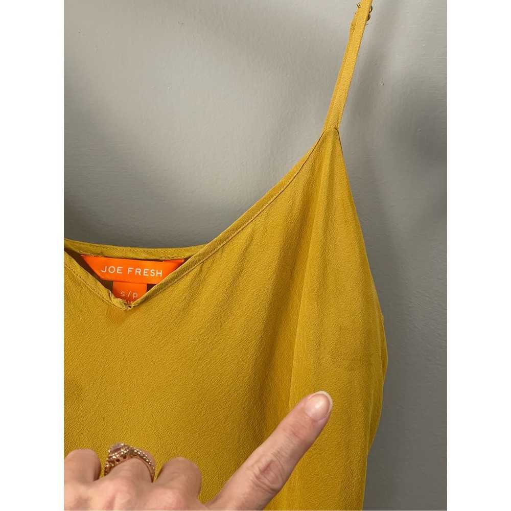 Joe Fresh Joe Fresh By Revolve mustard color Silk… - image 6