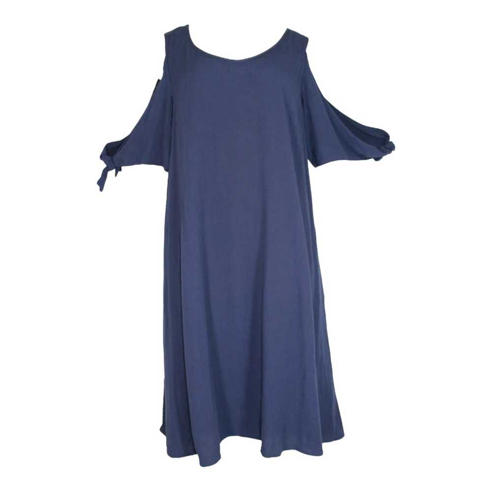 Soft Surroundings Destin Navy Blue Cold Shoulder … - image 3