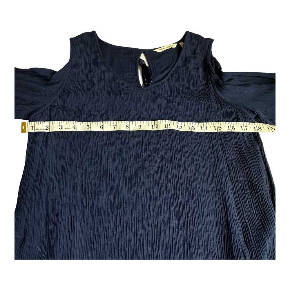 Soft Surroundings Destin Navy Blue Cold Shoulder … - image 7