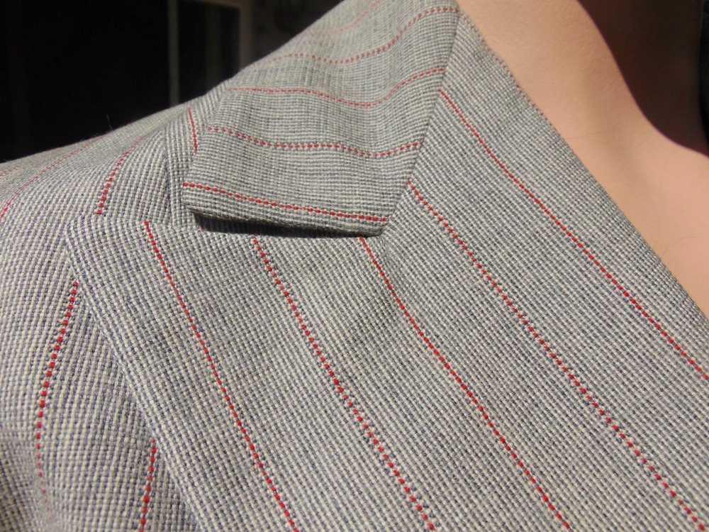 VTG 40s Roy H Bjorkman Double Breasted Pin Stripe… - image 4