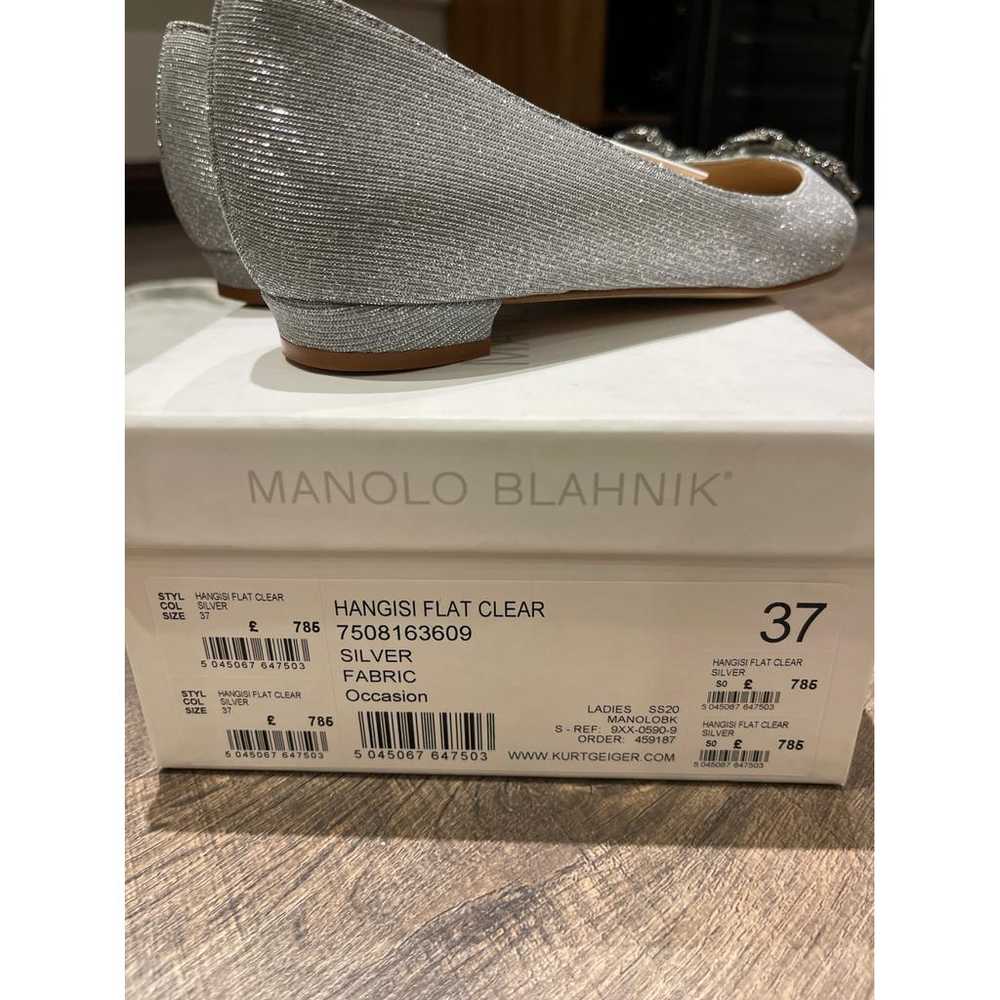 Manolo Blahnik Hangisi glitter ballet flats - image 5