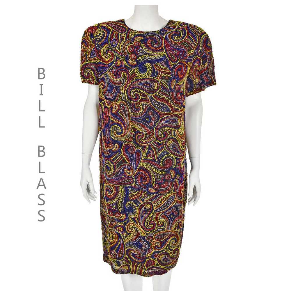 Bill Blass Silk mid-length dress - image 2