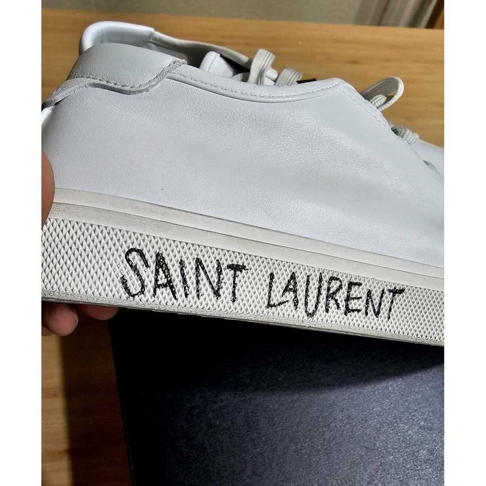 Saint Laurent Malibu leather low trainers - image 11