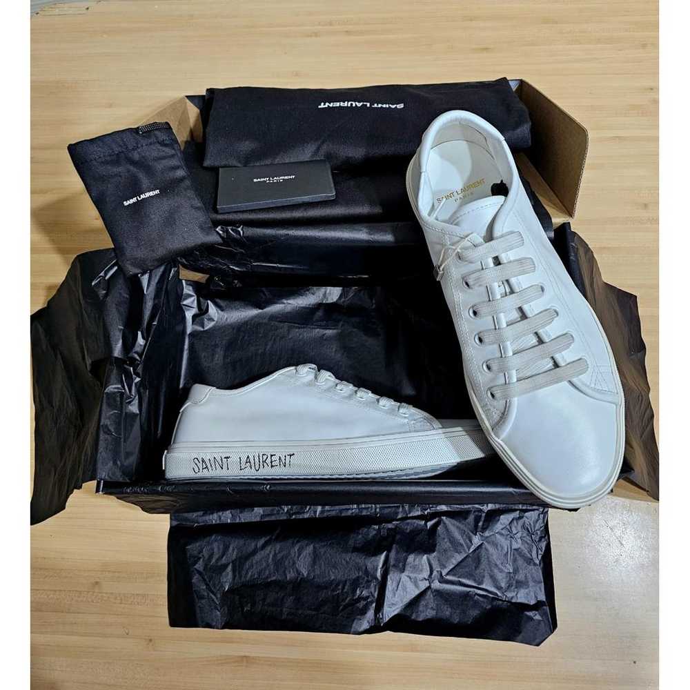 Saint Laurent Malibu leather low trainers - image 8